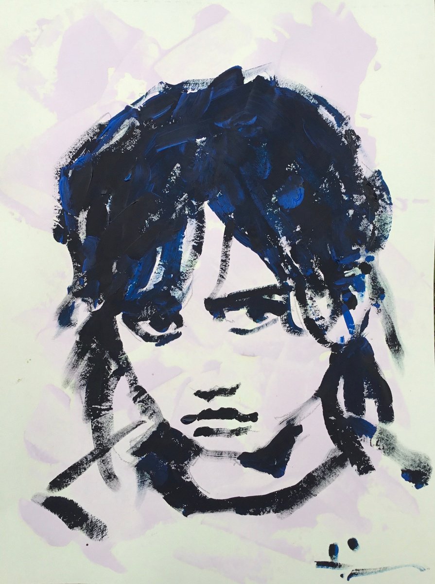 Young Dark 25 By Dominique Deve, 8 X 11, Artwork For Sale On Artfinder