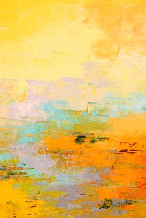 Yellow Seascape (ref#:876-12M) by Saroja van der Stegen