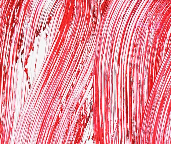 Red Waves #3 (90x57cm)