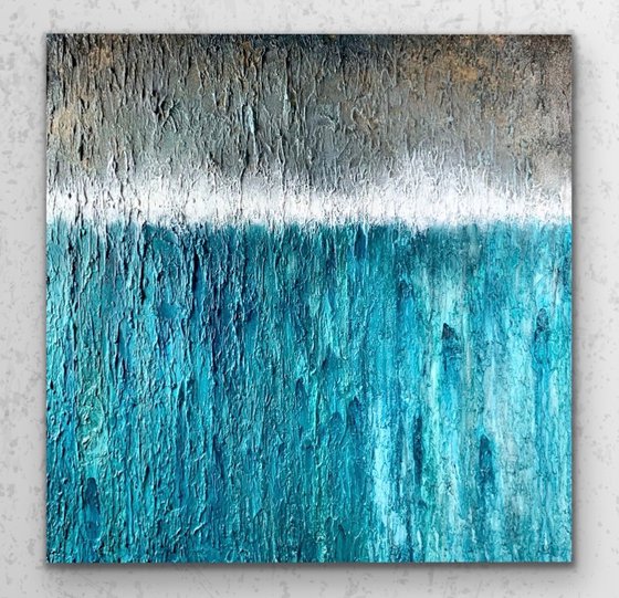 Blue ocean  - Large 100cm x 100cm