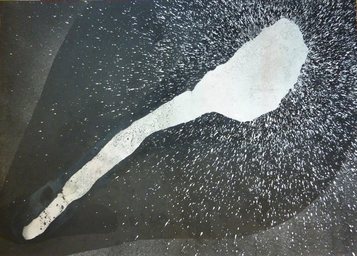 Expressive Abstract Painting By Elizabeth Anne Fox, 28 X 20, Accidental Degeneracies 2, Original Artwork