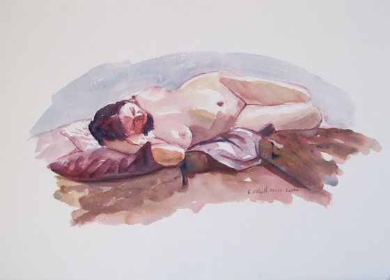 Reclining female nude