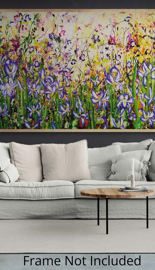 Dancing Irises by Angie Wright