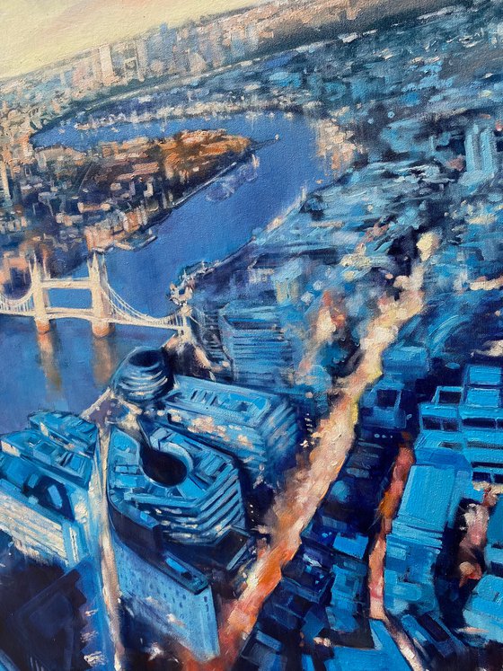 "London"original oil painting