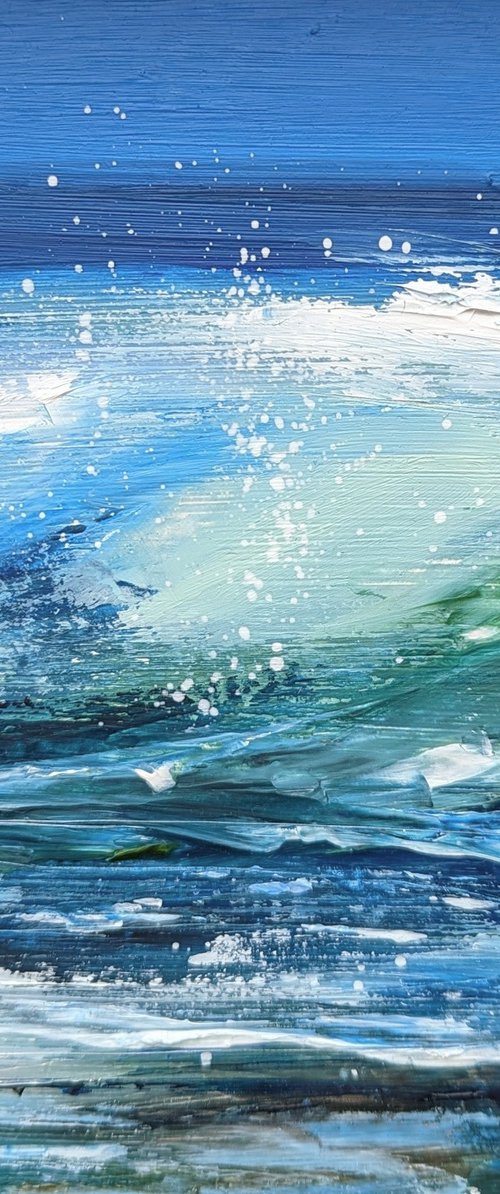 Miniature Wave Seascape #13 by Jo Earl