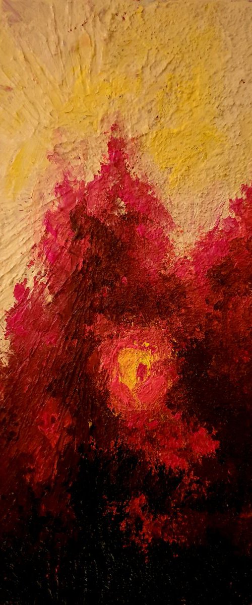 Burning Red  No. 2 by Leezee Lee ( Georgiana L. Nicolae)