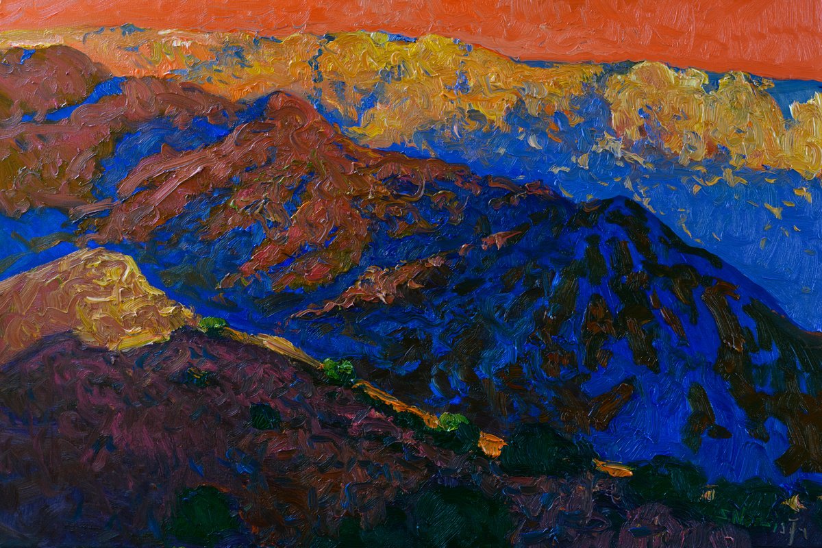 Expressive Oil Painting , Before The Nightfall By Suren Nersisyan, 36 X 24, Artwork For Sale On Artfinder