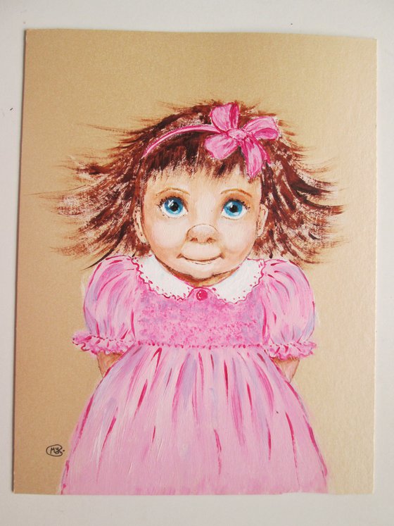 Little Girl in pink dress