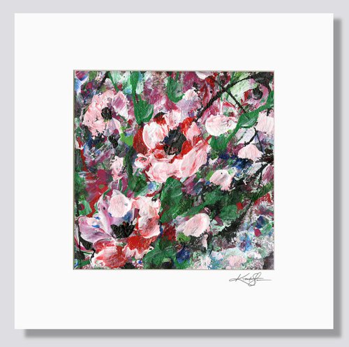 Floral Melody 31 - Floral Abstract Painting on Fabric by Kathy Morton Stanion by Kathy Morton Stanion