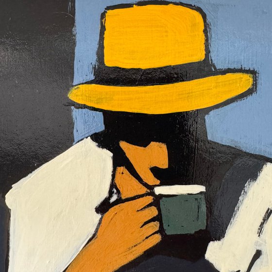 Painting "2 Men Drinking Coffee"