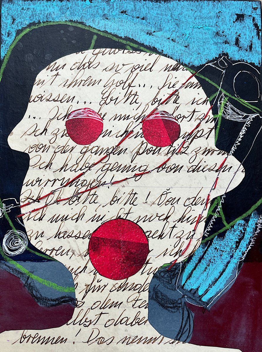 Painting , Mensch Denkt Ii By Marita Tobner, 6 X 8, Artwork For Sale On Artfinder