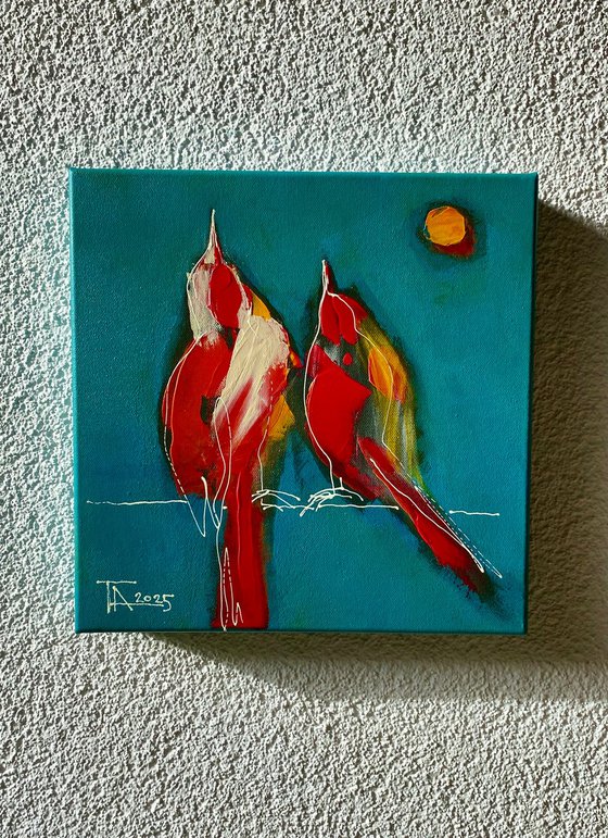 The sun is rising...