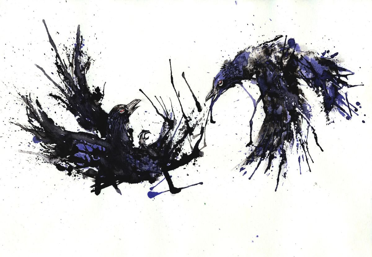 Odin’s Ravens by Doriana Popa