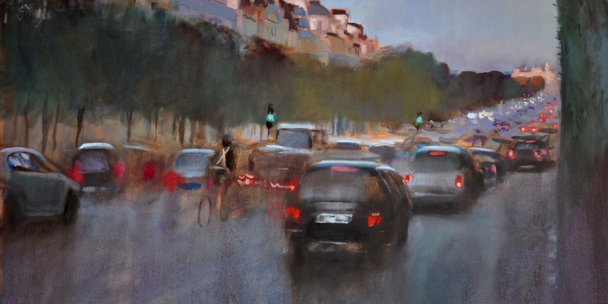 Art of the Day: "Champs-Élysées, evening, 2015" by John Welsh