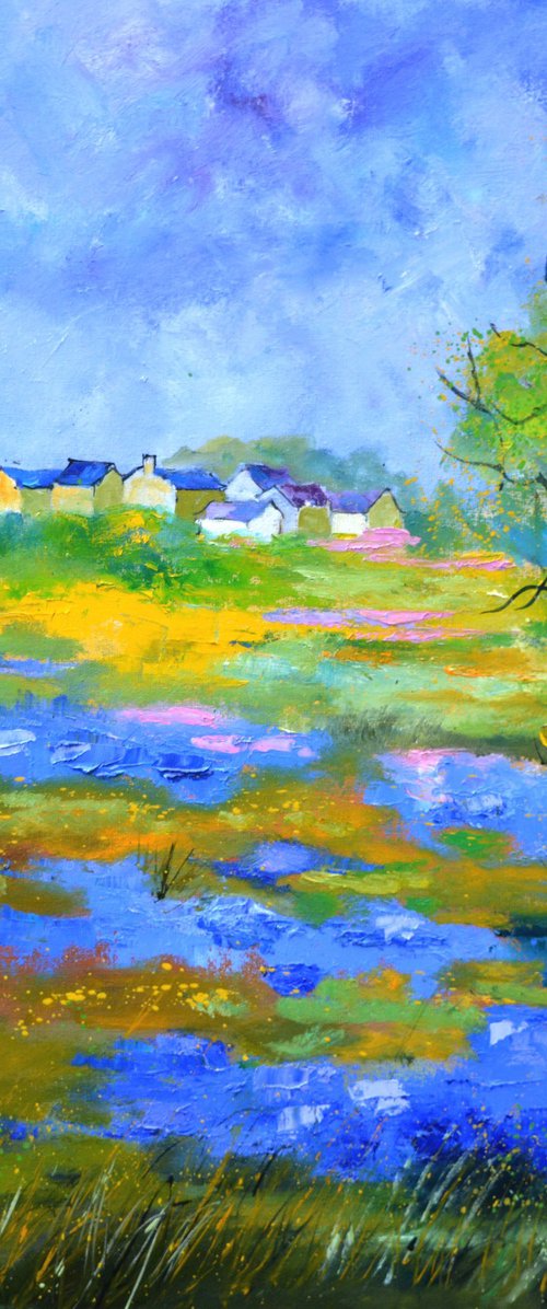 Blue cornflowers by Pol Henry Ledent