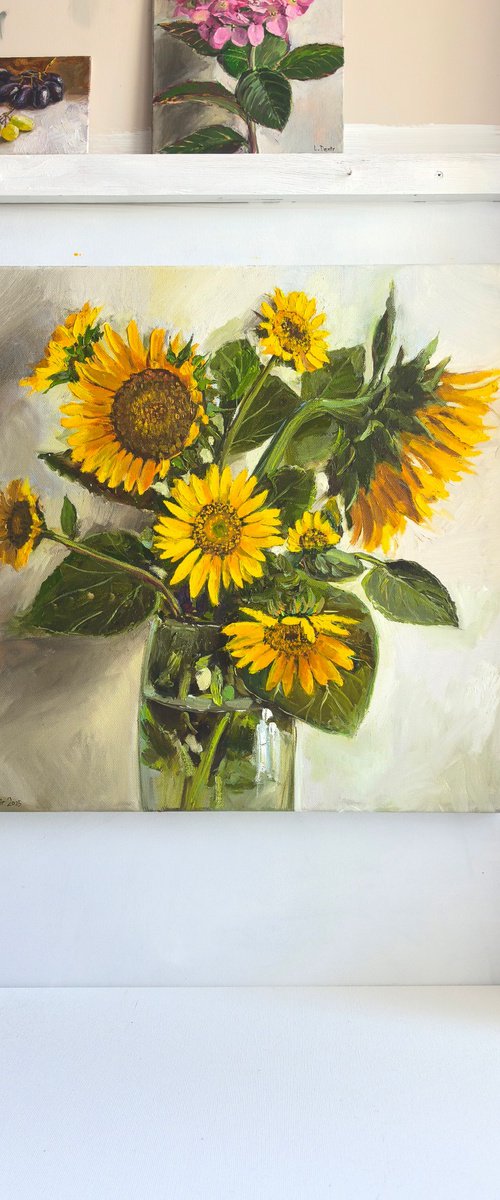 Sunflowers bouquet by Leyla Demir