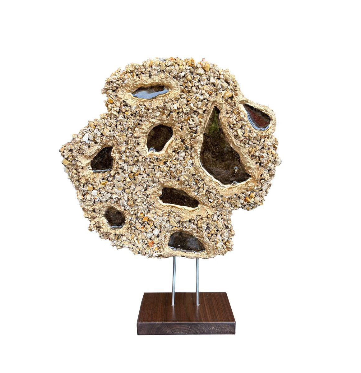 Abstract Sculpture By Alexandra Dobreikin, 12 X 14, Cookies With Chocolate., Original Artwork