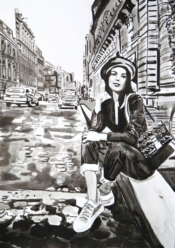 On The Street / 42 x 29.7 cm