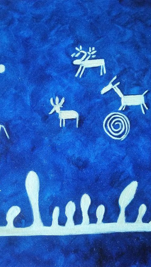 Blue on Primary by Isabelle Lucas