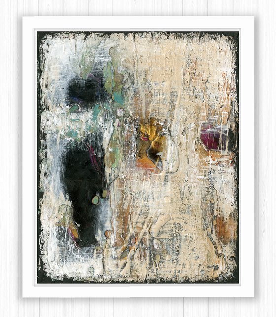 Mysterious Encounters -  Textural Abstract Painting by Kathy Morton Stanion