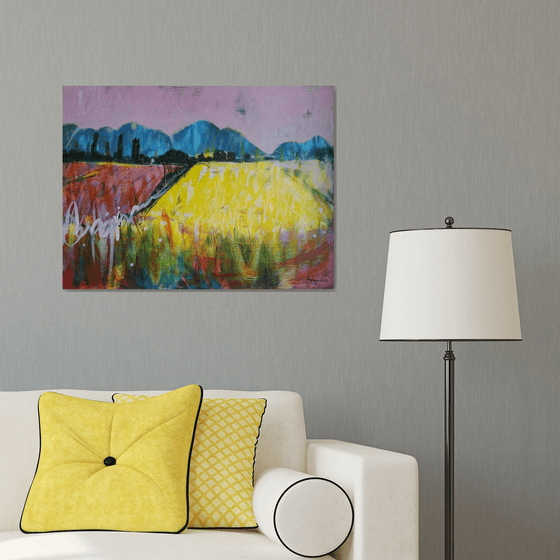 Rapeseed fields Landscape artwork