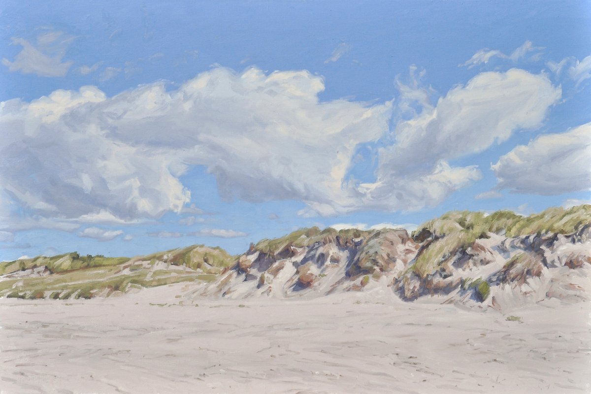 Clouds above the sand dunes by ANNE BAUDEQUIN