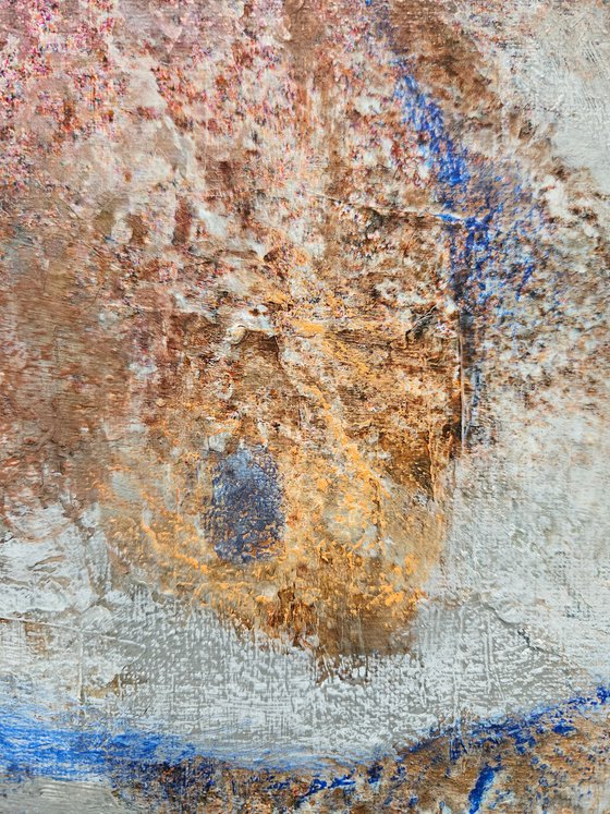Afterimage. abstract painting, framed