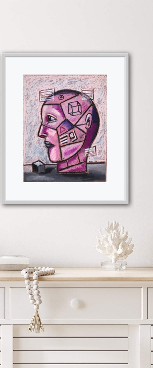 Man in a cube by Roberto Munguia Garcia