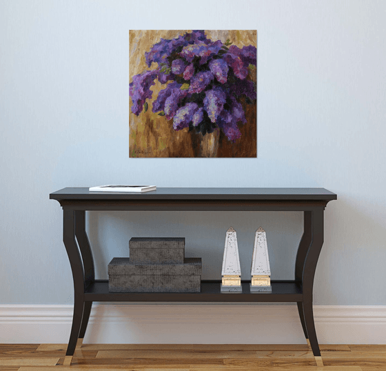 Abstract painting - Lilacs painting #3