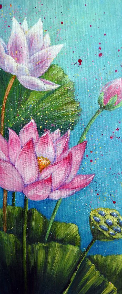 Water lilies by Olga Tretyak