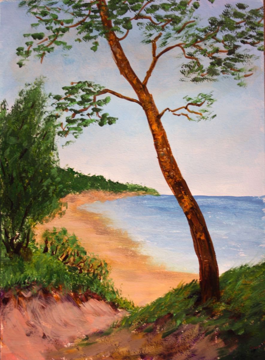 Bay / Original Painting by Salana Art Gallery