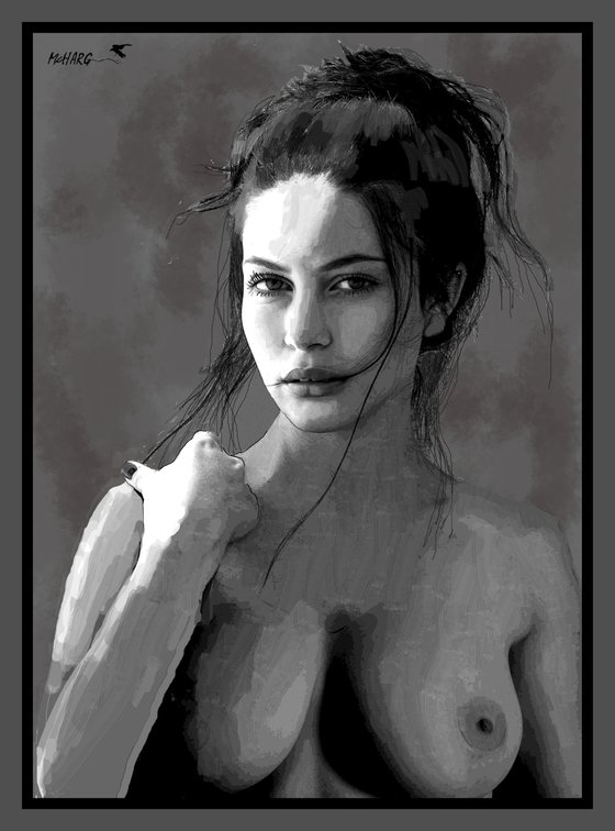 ITALINA BEAUTY #2.. INK  29"x39"