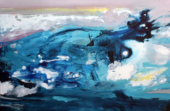 Large abstract 115x75 Big wave