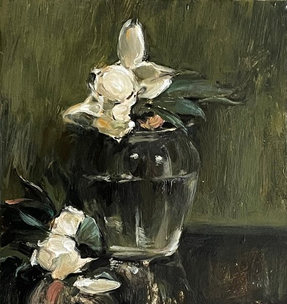 Copy. Still life with peonies