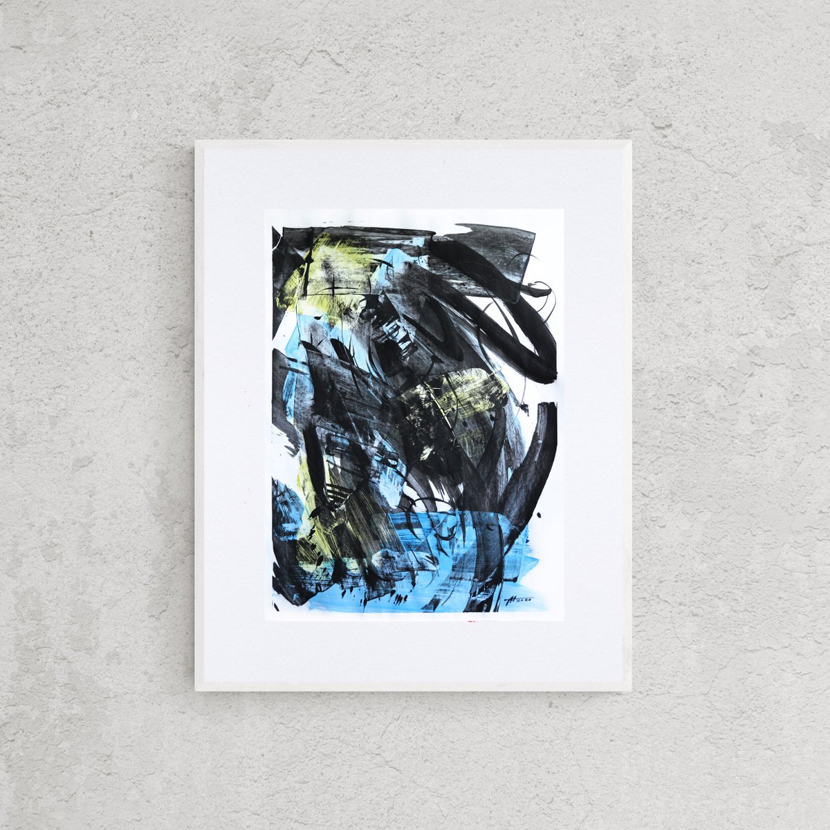 Abstract Acrylic Painting By Anatoliy Menkiv, 24 X 33, #51 Metaphysics Series, Original Artwork