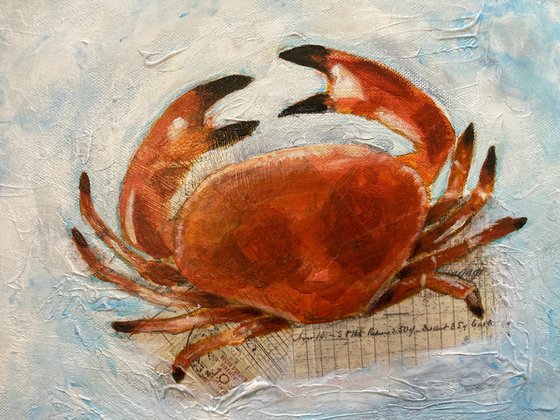 Crab Still Life Painting