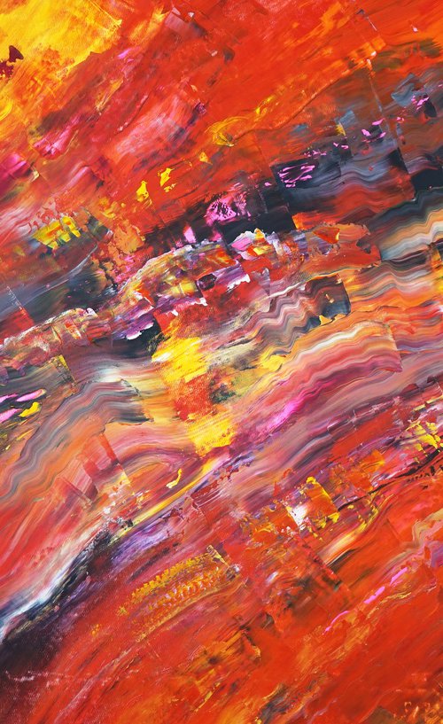 Yellow Red Energy D 3 by Peter Nottrott