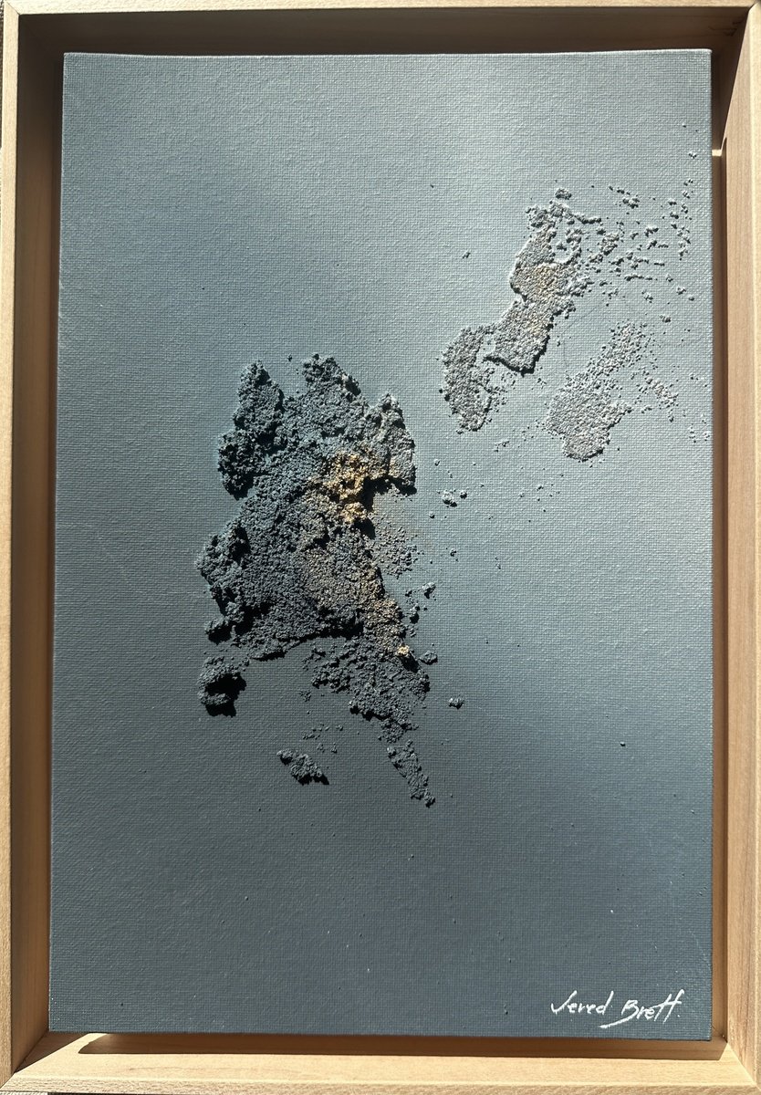 Abstract Acrylic Painting By Vered Brett, 9 X 13", Tides Of Being, Original Artwork