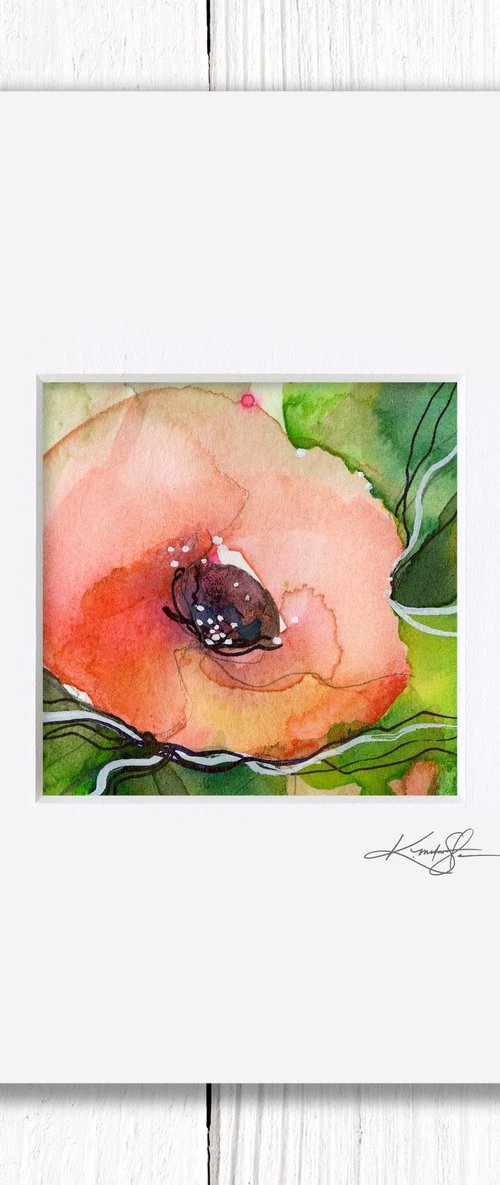 Little Dreams 39 - Small Floral Painting by Kathy Morton Stanion by Kathy Morton Stanion