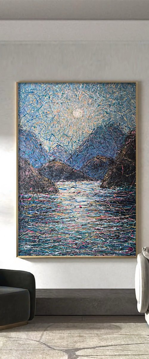 Swiss lake by Nadiia Antoniuk