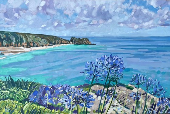 Porthcurno And Agapanthus
