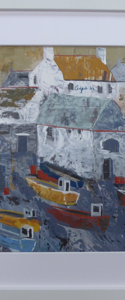 Cadgwith Boats by Elaine Allender