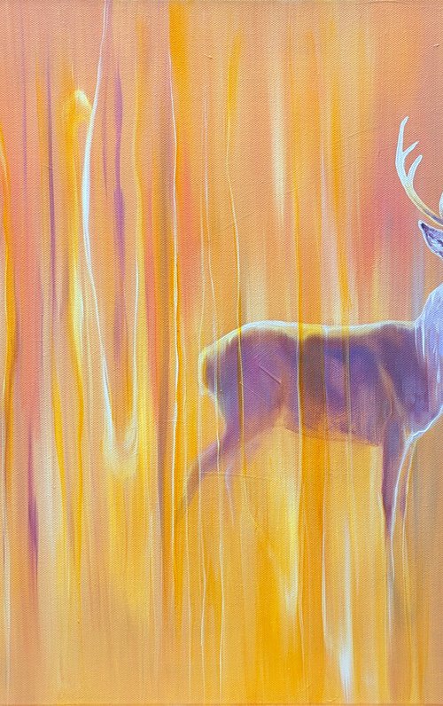 Nascent Stag by Gill Bustamante