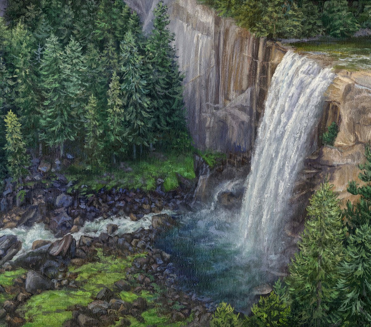 Photorealistic Landscape Oil Painting By Steph Moraca, 24 X 16", Vernal