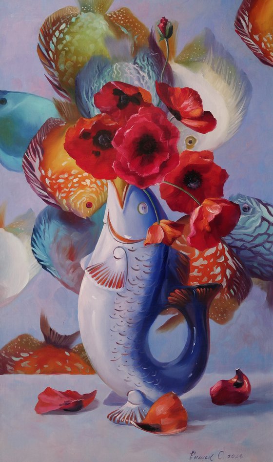 "Still life with poppies"