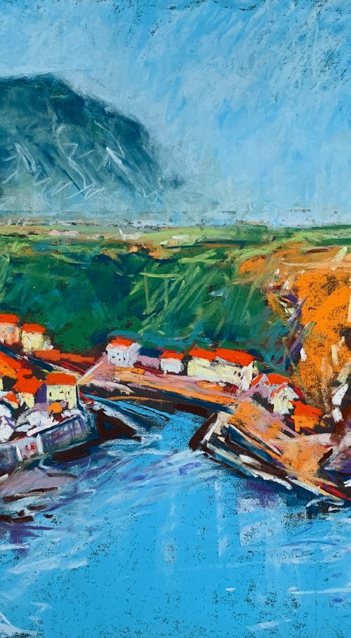 Staithes From Cleveland Way by Andrew Moodie