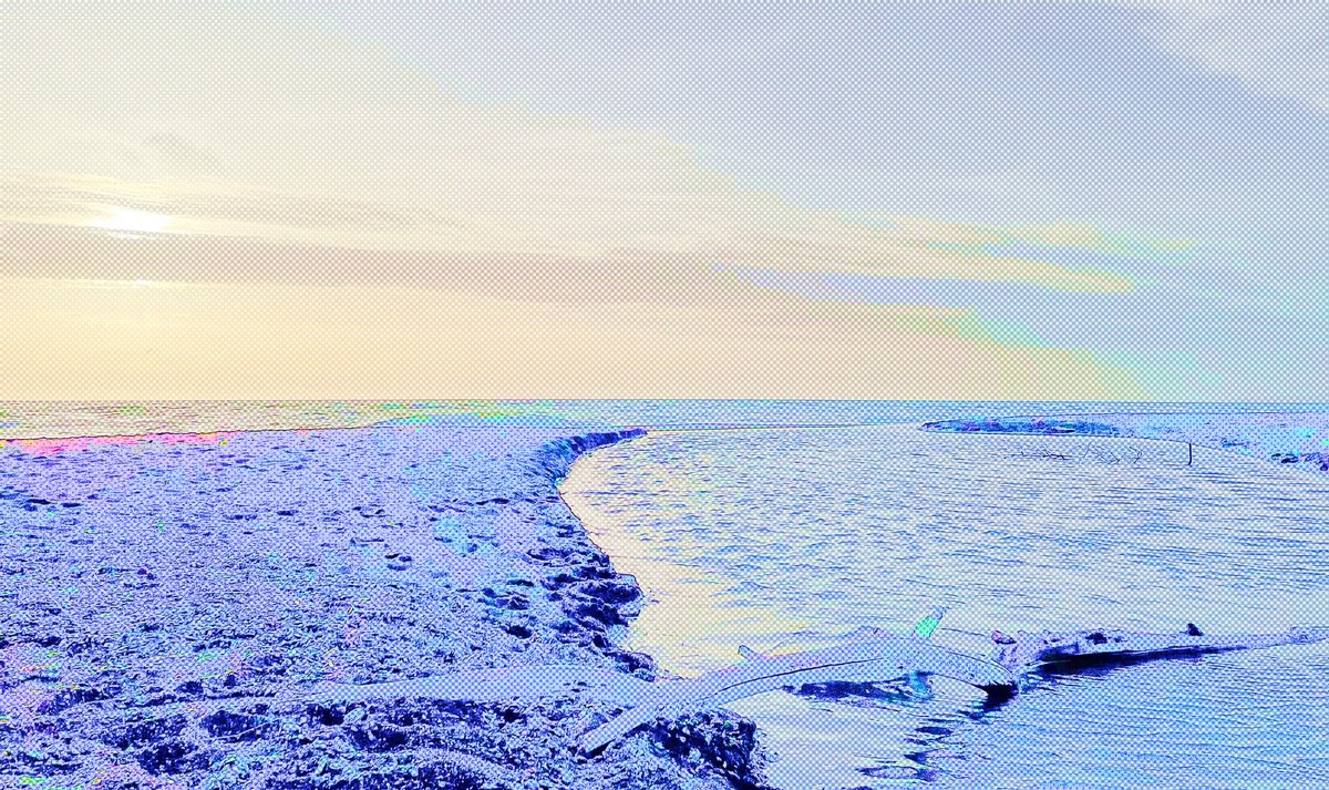 Photorealistic Landscape Photograph By Mattia Paoli, 79 X 51", Nt#171 Sea #4 Iii, Original Artwork