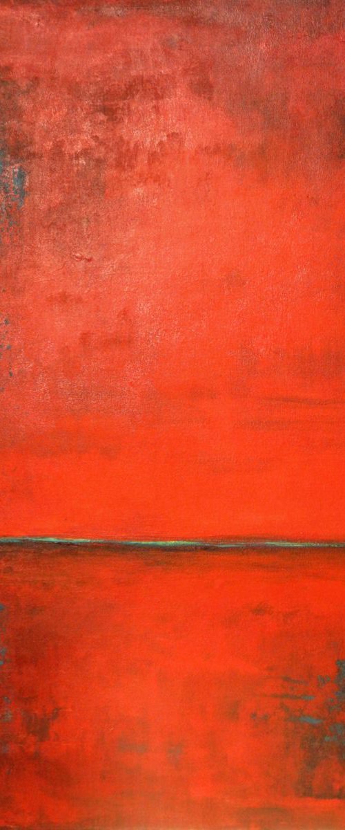 Ambient III Red Abstract - 36x30 by BenWill