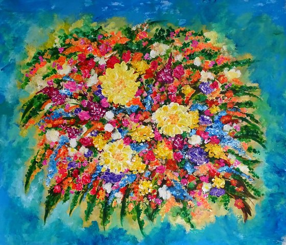 Collage of flower artworks 9