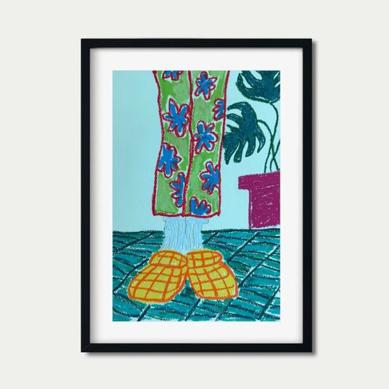 Quiet Morning in Floral Trousers